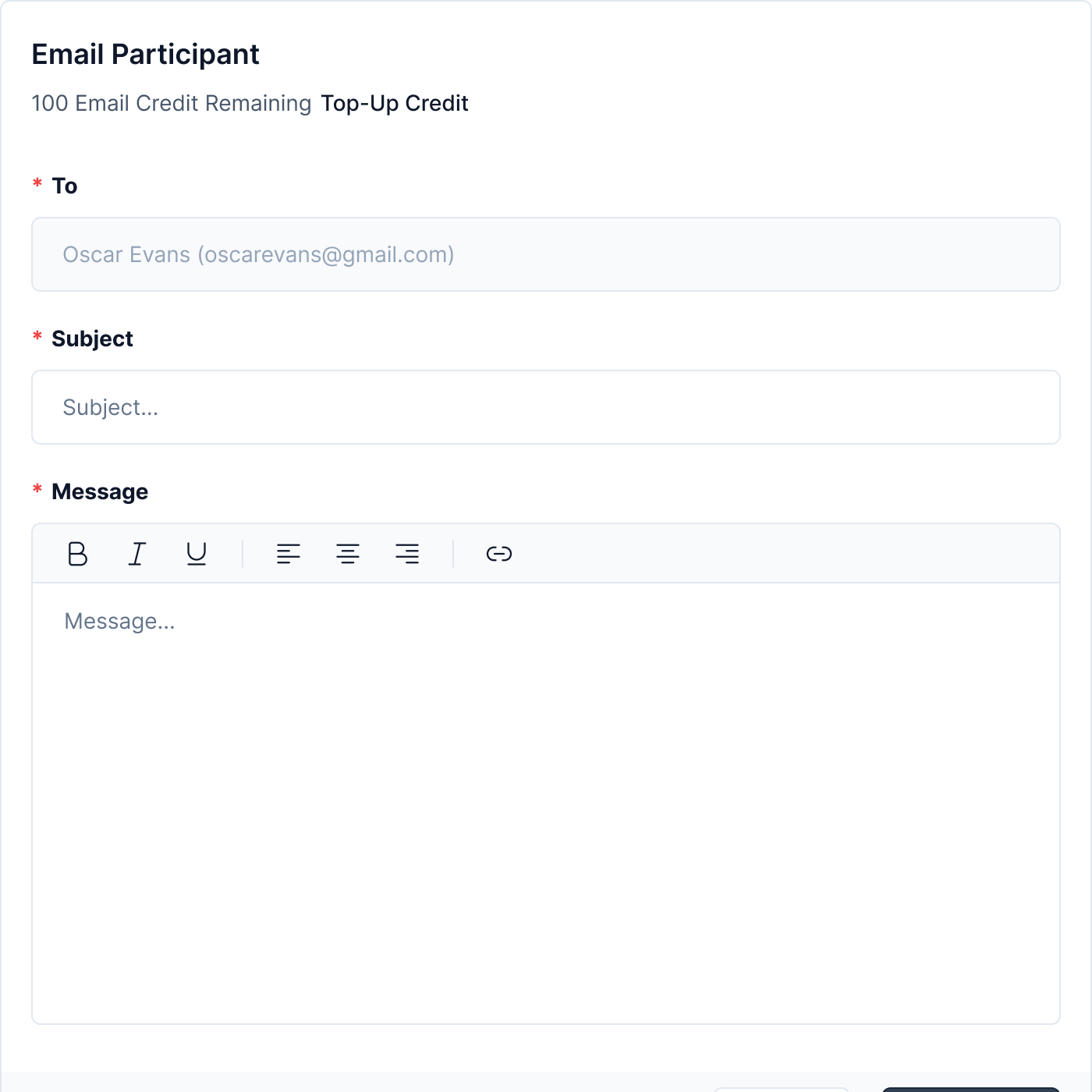 Broadcast email